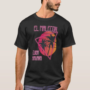 Camiseta Palm Tree El Malecon Cuba Havana Caribbean Premium
