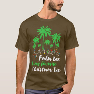 Camiseta Palm Tree es mi fiesta favorita de navidad navideñ