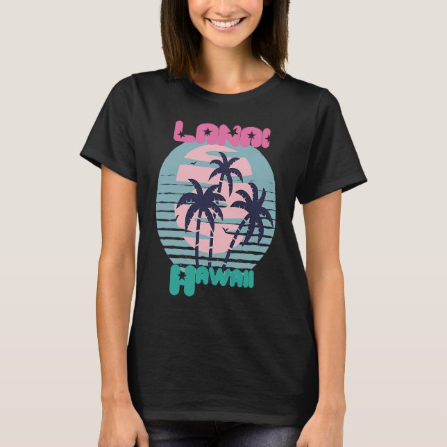 Camiseta Palm tree Hawaii Lanai Vacation Beach Ocean (Anverso)