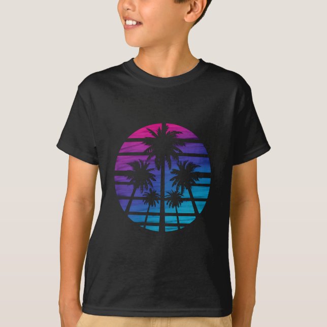 Camiseta Palm Tree Hawaiian Beach Summer Vacation (Anverso)