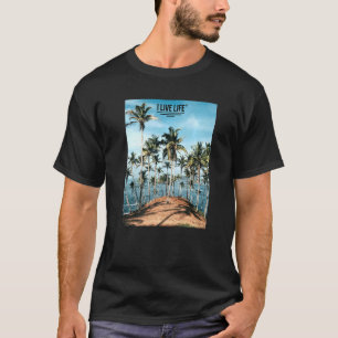 Camiseta Palm Tree Island Tropical Summer Photo Artwork I L