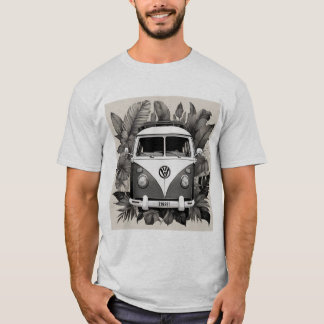 Camiseta "Palm Tree Kombi Shirt - Coastal Vintage Van Lover