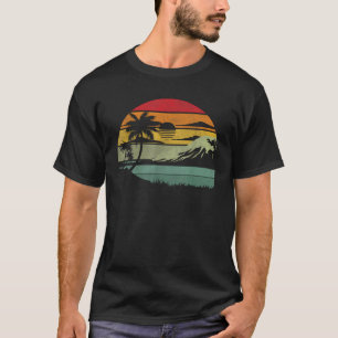 Camiseta Palm Tree Retro Tropical Beach Vintage 70 s 80 Sty