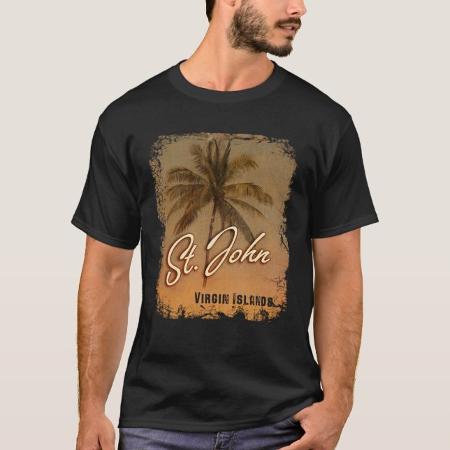 Camiseta PALM TREE St John Virgin Islands (Anverso)