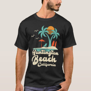 Camiseta Palm Tree Sunset Beach Vacation California Hunting