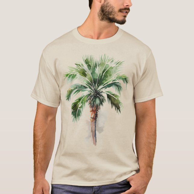 Camiseta Palm Tree tropical (Anverso)