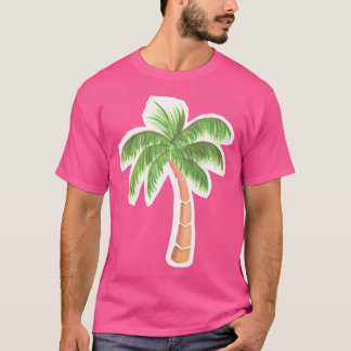 Camiseta Palm Tree tropical - acuarela