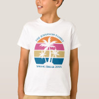 Palm Tree Tropical Beach Trip Sunset Personalizado