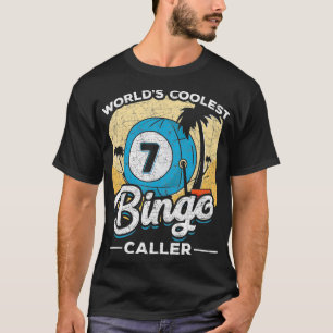 Camiseta Palm Trees Bingo Caller Bingo Player Funny Tropica