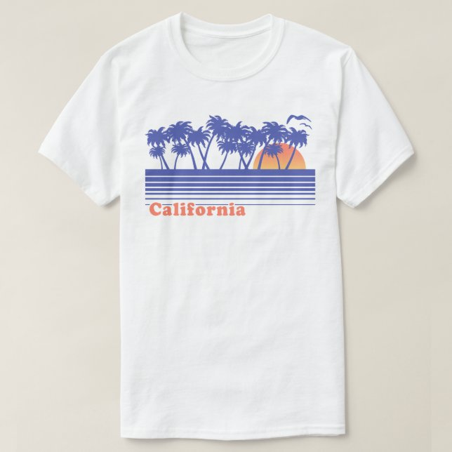 Camiseta Palm Trees de California (Diseño del anverso)