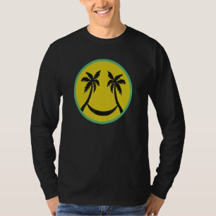 Camiseta Palm Trees de Isla Hawaiana Felices Hamaca Face