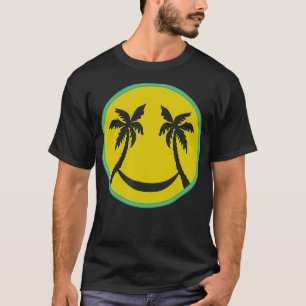 Camiseta Palm Trees de Isla Hawaiana Felices Hamaca Face
