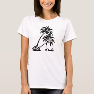 Camiseta Palm Trees de regalo de Boda novia