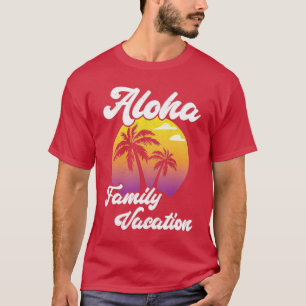 Camiseta Palm Trees Hawaiian Aloha Summer Family Vacation
