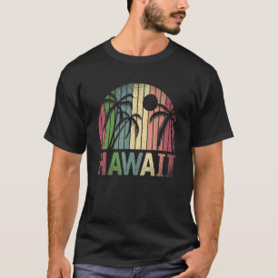 Camiseta Palm Trees Honolulu Beach Aloha Summer Retro Hawai