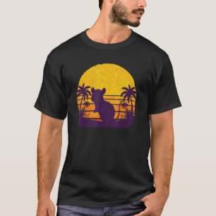 Camiseta Palm Trees Rodent Animal Mascota Dueño Retro Summe