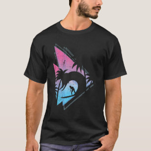 Camiseta Palm Trees Synthwave Surfing Vaporwave Surfe