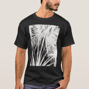 Camiseta Palm Trees Tropical Vibes Silhouette Blanca Negati