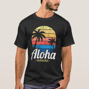 Camiseta Palm Trees Tropicales de Verano Hawaiano Aloha H