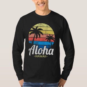 Camiseta Palm Trees Tropicales de Verano Hawaiano Aloha H