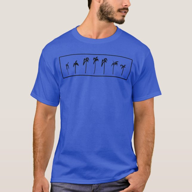 Camiseta Palm Trees Vacaciones Sencillas Sofisticadas (Anverso)