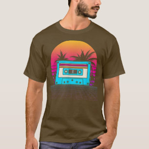 Camiseta Palm Trees Vaporwave 80s Art Music Tropical Retro 