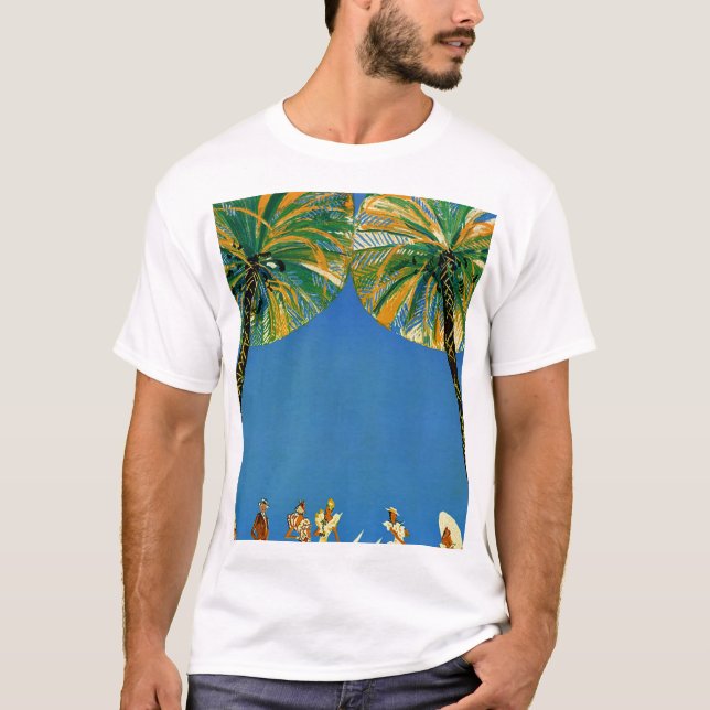 Camiseta Palm Trees Vintage Cote D'Azur T-Shirt (Anverso)