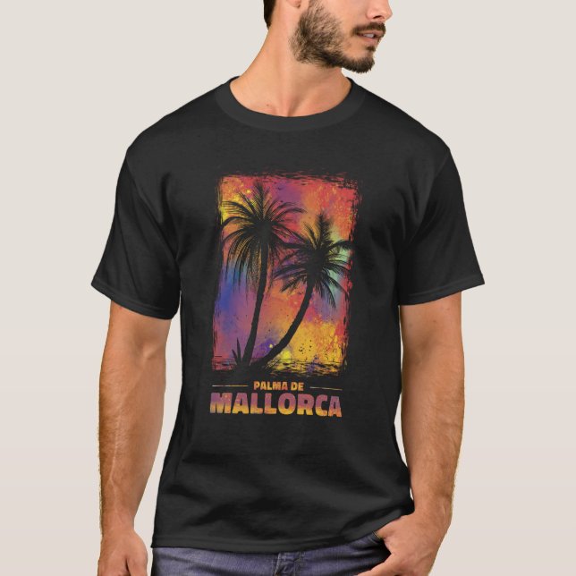 Camiseta Palma de Mallorca Retro Paradise (Anverso)
