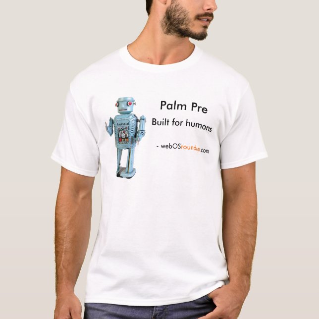 Camiseta Palma pre, construido para los seres humanos (Anverso)