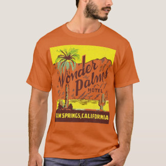 Camiseta Palmas de maravilla Palm Springs Retro estética de