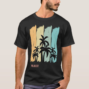 Camiseta Palmas de Maui Sol Hawái Surf Aloha Oahu Waikiki  