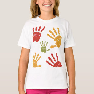 Camiseta palmas de pintura