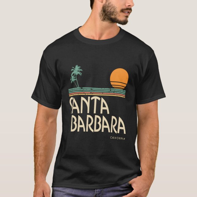 Camiseta Palmas de Santa Bárbara California (Anverso)