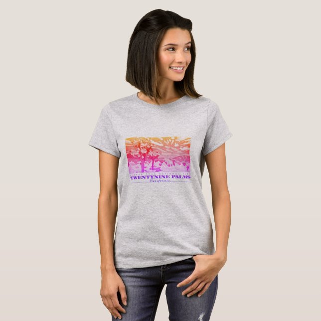 Camiseta Palmas gemelas Rainbow Twentynine California (Anverso completo)