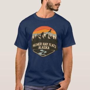Camiseta Palmer Hay Flats Alaska Camping Retro Oversized