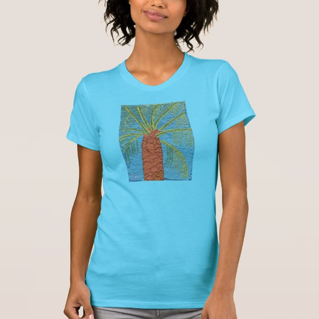 Camiseta Palmera cosida cruz de Julia Hanna (Anverso)
