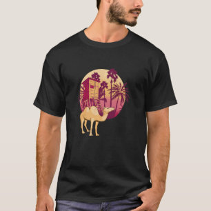 Camiseta Palmera de árbol de camello Cabaña Nipa Camello Ár