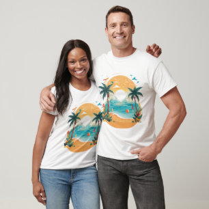 Camiseta palmera de Sun Beach