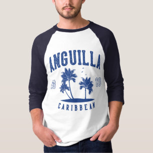 Camiseta Palmera del Caribe de Anguila 1980