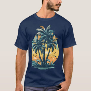 Camiseta Palmera Estado tropical de la mente