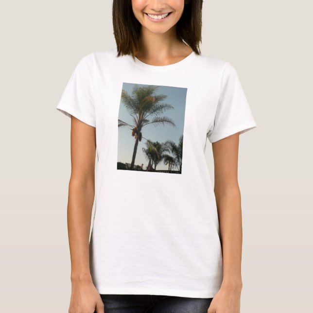 Camiseta Palmera hawaiana en California (Anverso)