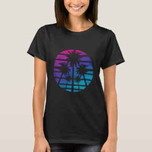 Camiseta Palmera Playa Hawaiana Vacaciones de Verano