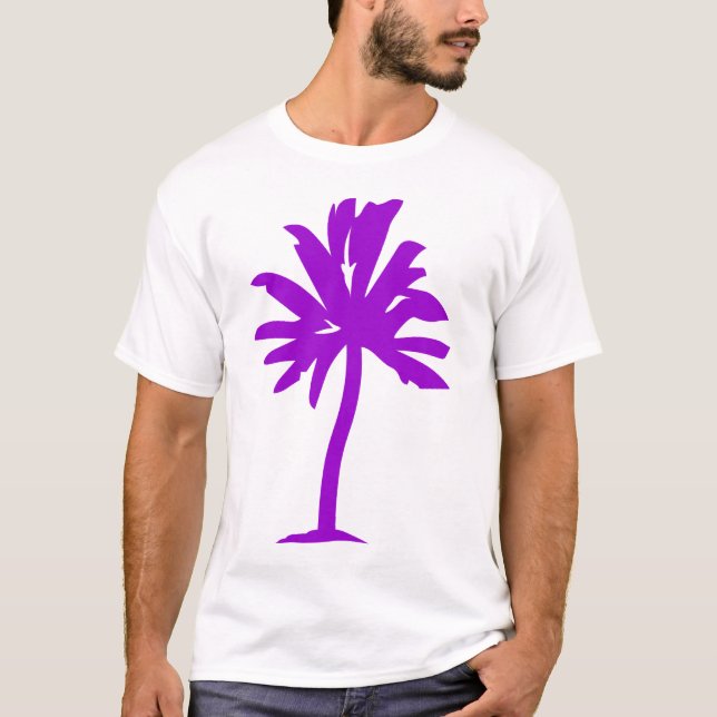 Camiseta Palmera - púrpura (Anverso)
