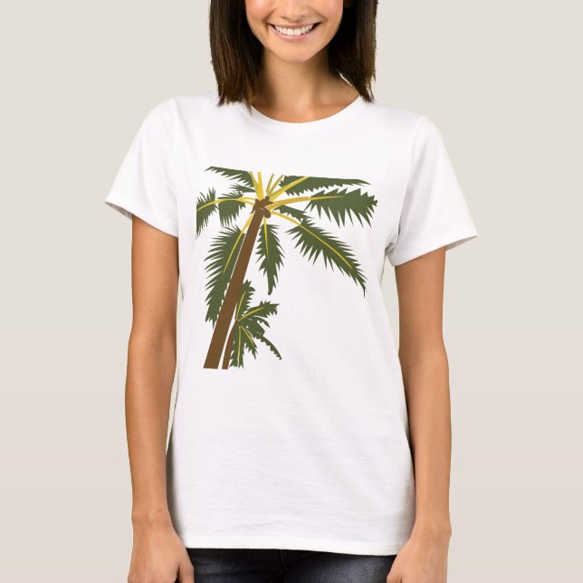 Camiseta Palmera Tropical (Anverso)