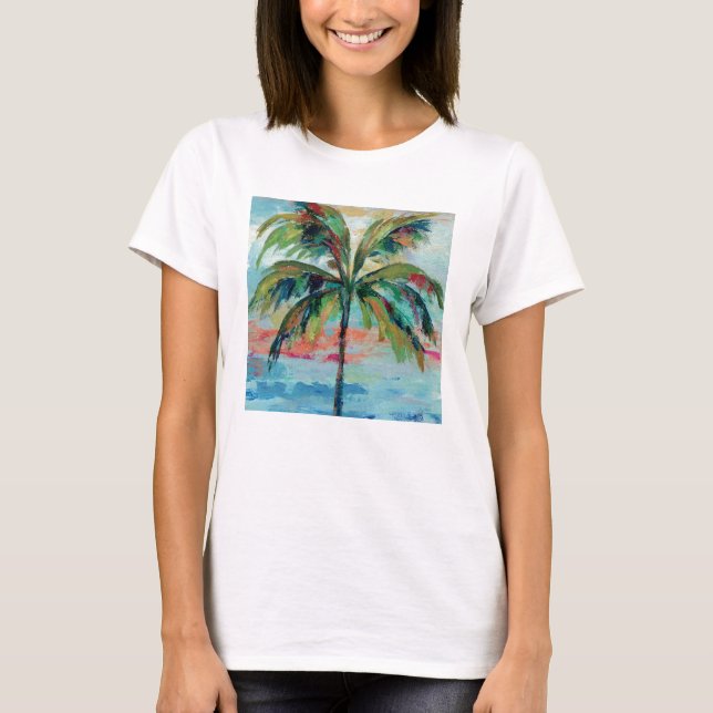 Camiseta Palmera tropical del | (Anverso)