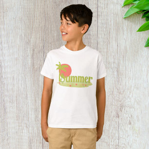 Camiseta Palmera Verano con Sol y Playa