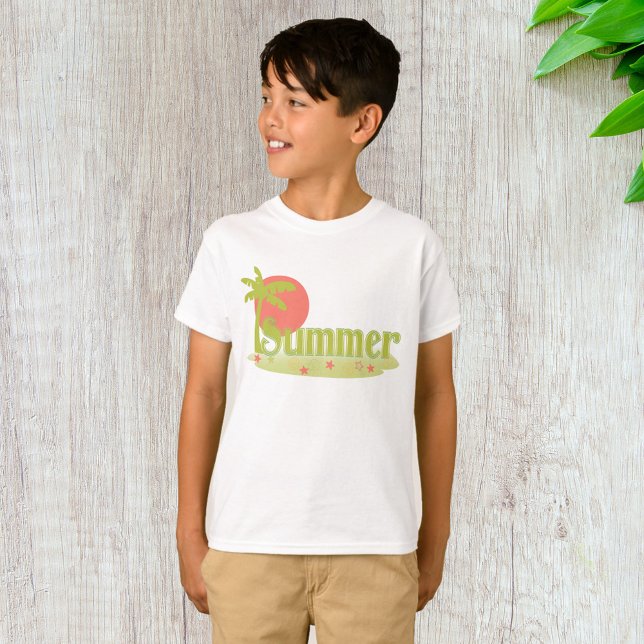Camiseta Palmera Verano con Sol y Playa (Subido por el creador)
