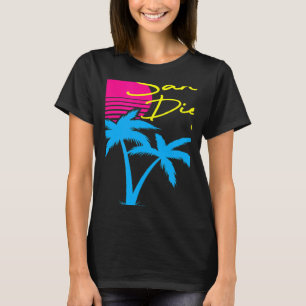 Camiseta Palmera vintage de San Diego California Estética r