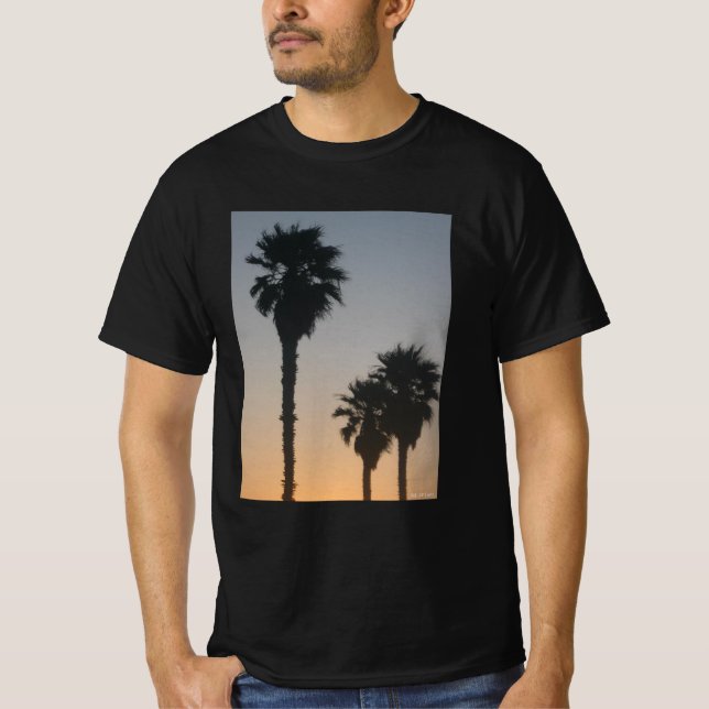 Camiseta Palmeras al Atardecer (Anverso)