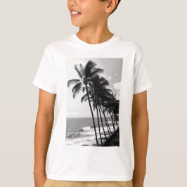 Camiseta Palmeras blancos y negros